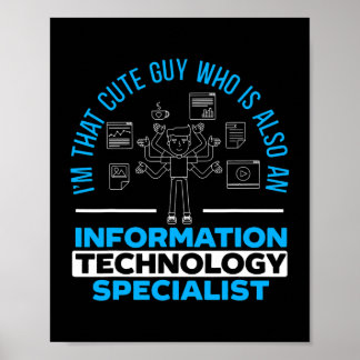 Póster Computadora especializada en tecnología de la info