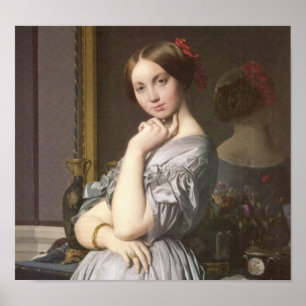 Póster Comtesse d'Haussonville (detalle), Ingres