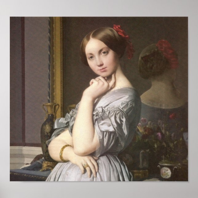 Póster Comtesse d'Haussonville (detalle), Ingres (Frente)