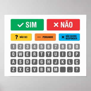 Póster Comunicación de puntaje de PT-BR Autism AAC PECS 0