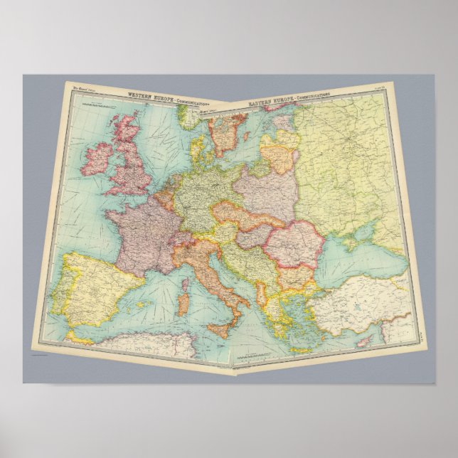 Póster Comunicaciones de Europa compuesta (Frente)