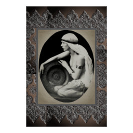 Poster con bailarina tribal de época