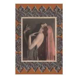 Póster con Bailarina Vintage
