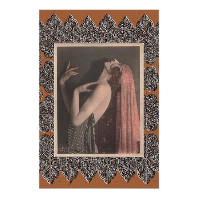 Póster con Bailarina Vintage (Anverso)