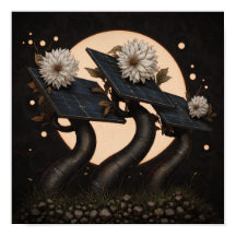 Con cable al sol - Poster de Solarpunk