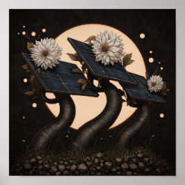 Póster Con cable al sol - Poster de Solarpunk