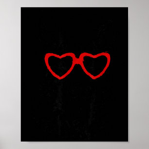 Póster Con corazón de pastor alemán del día de San Valent