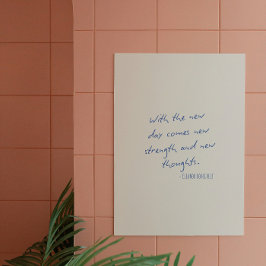 Póster Con el nuevo día llega... Poster positivo