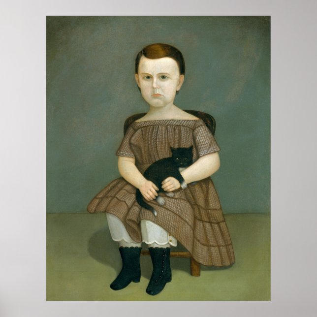 Póster Con gato (Frente)