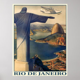 Poster con impresión de la época de Río de Janeiro