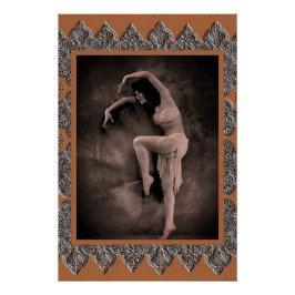 Poster con la bailarina de cosecha Kyra