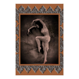 Poster con la bailarina de cosecha Kyra