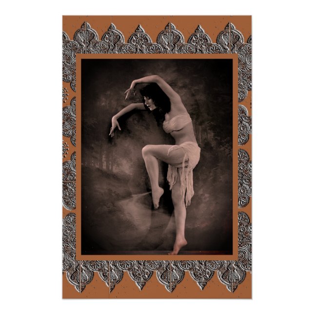 Poster con la bailarina de cosecha Kyra (Anverso)