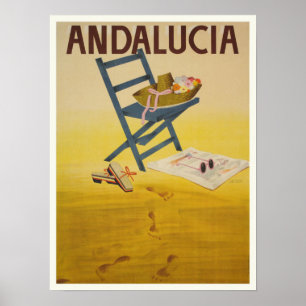 Poster con la impresión de España del vintage