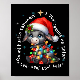 Póster Con mi burrito Sabanero Tuki Tuki Tuki Donkey L