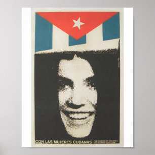 Póster Con mujeres cubanas (Cuba) Poster de cine cubano