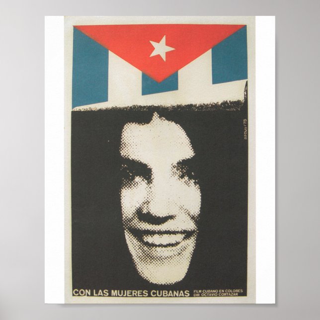 Póster Con mujeres cubanas (Cuba) Poster de cine cubano (Frente)