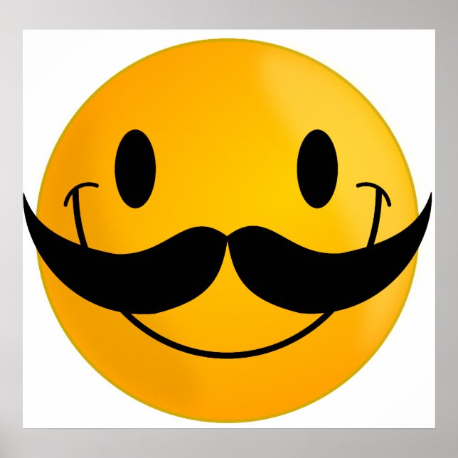 Póster con Mustache (Frente)