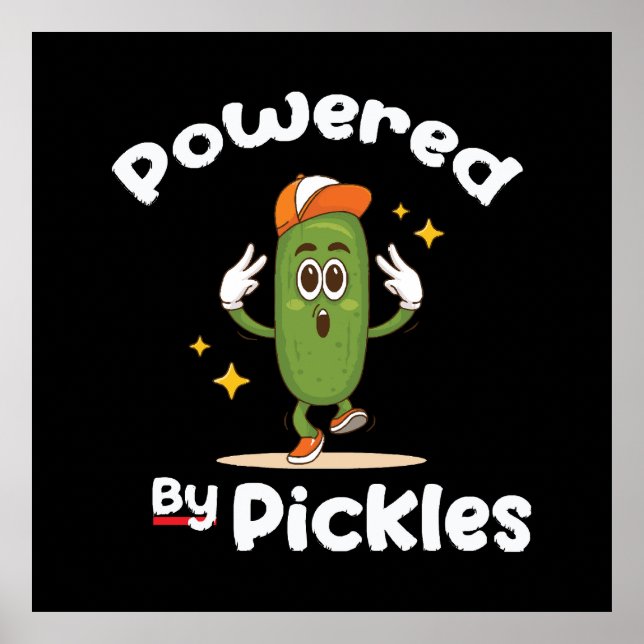 Póster Con Pickles Comida Encurtido Divertido (Frente)