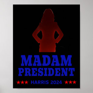 Póster Con Su Señora Presidenta Vote Kamala Harris 2024 R