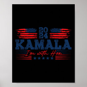 Póster Con Su Voto En Kamala Por El Presidente Kamala Har