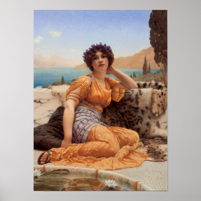 Póster Con violetas rotas y ropas de azafrán (Frente)