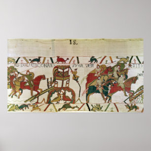 Póster Conan huye, los caballeros de Duke William peleand