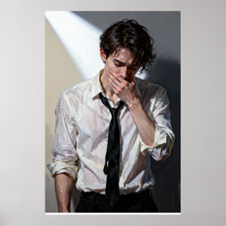 Póster Concealed Distress in Light and Shadow