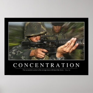 Póster Concentración: cita Inspiradora