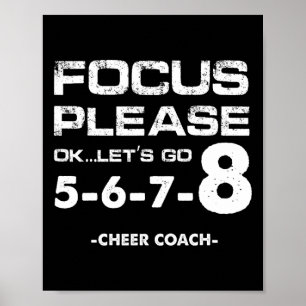 Póster Concéntrense Por Favor Ok Vamos Vamos Animar Entre