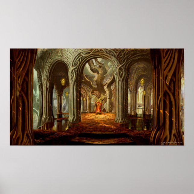 Póster Concepto de habitación de árbol de bosque (Frente)
