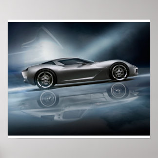 Póster Concepto de Stingray Corvette