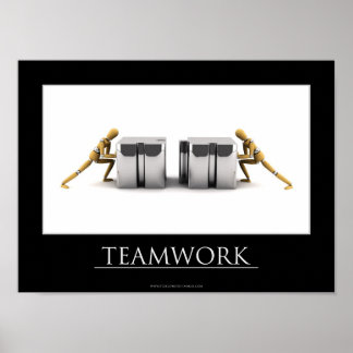 Póster Concepto de trabajo en equipo
