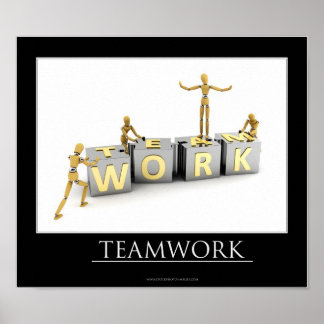 Póster Concepto de trabajo en equipo - Poster