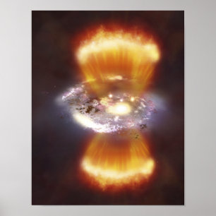 Póster Concepto del artista de una galaxia