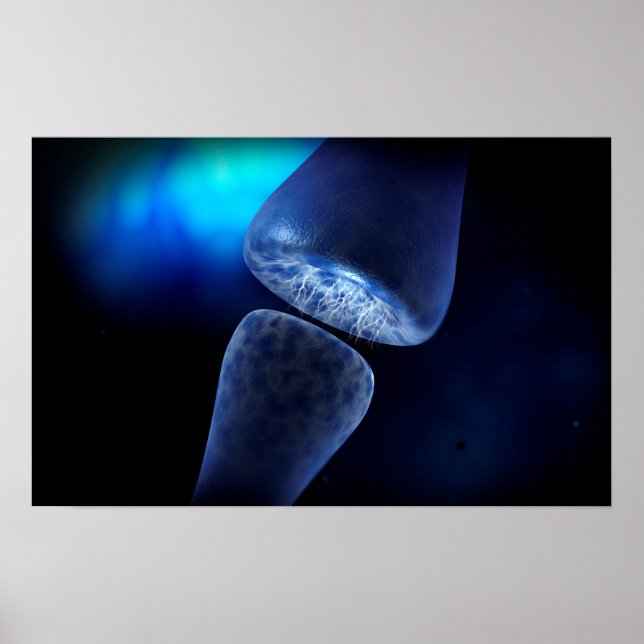 Póster Conceptual Image Of Synapse Of Neuron Inside (Frente)