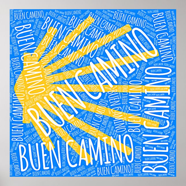 Póster Concha de esperma de Buen Camino (Frente)