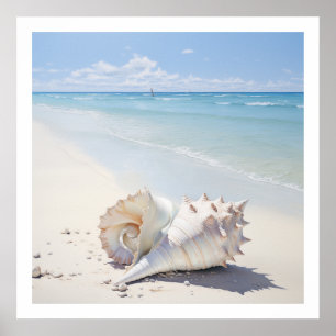 Póster Concha de la playa por el poster