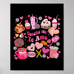 Póster Concha See Te Amo Mexicano San Valentín Para Hombr