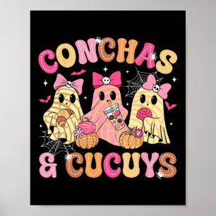 Póster Conchas Cuestas Y Cucucutas Fantasma Gracioso Aguj