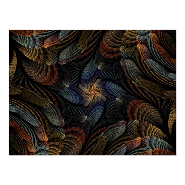 Póster Conchas Marinas Abstractas (Anverso)