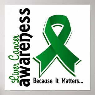 Póster Conciencia 5 del cáncer de hígado
