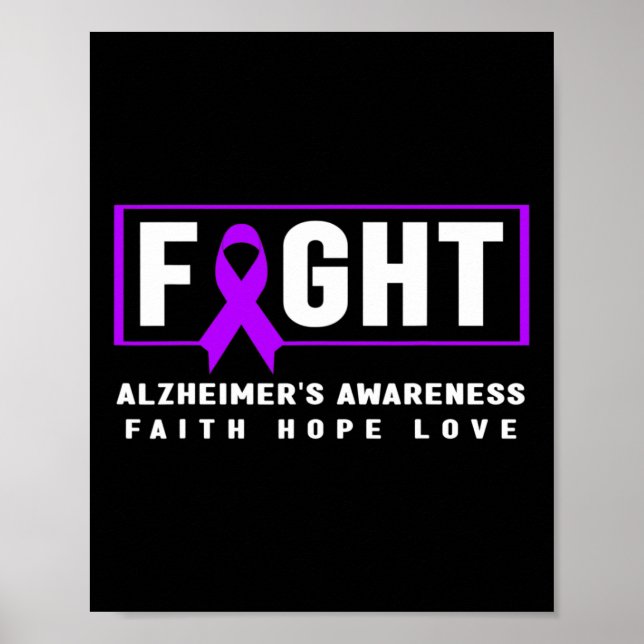 Póster Conciencia - Alzheimer lucha contra la conciencia  (Frente)