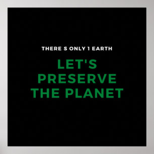 Póster Conciencia ambiental detiene el cambio climático