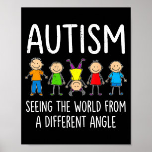 Póster Conciencia autismo viendo el mundo de manera difer