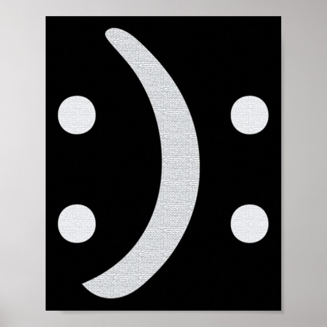 Póster Conciencia bipolar Salud mental triste feliz (Frente)