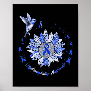 Póster Conciencia Cinta Hummingbird Sunflower