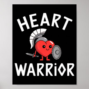 Póster Conciencia de Chd Enfermedad del Corazón Mamá Guer