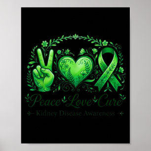 Póster Conciencia de Enfermedad Renal de Amor Paz Cinta V