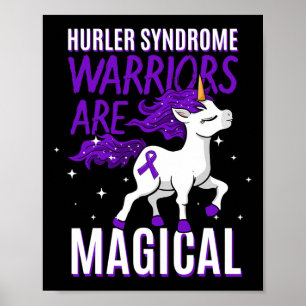 Póster Conciencia de Guerrero del Síndrome Hurler Unicorn